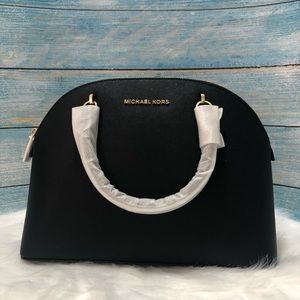 Michael Kors Emmy Black Satchel NWT